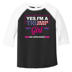 Yes Im A Trump Girl No Apologies 2024 Election Toddler Fine Jersey T-Shirt