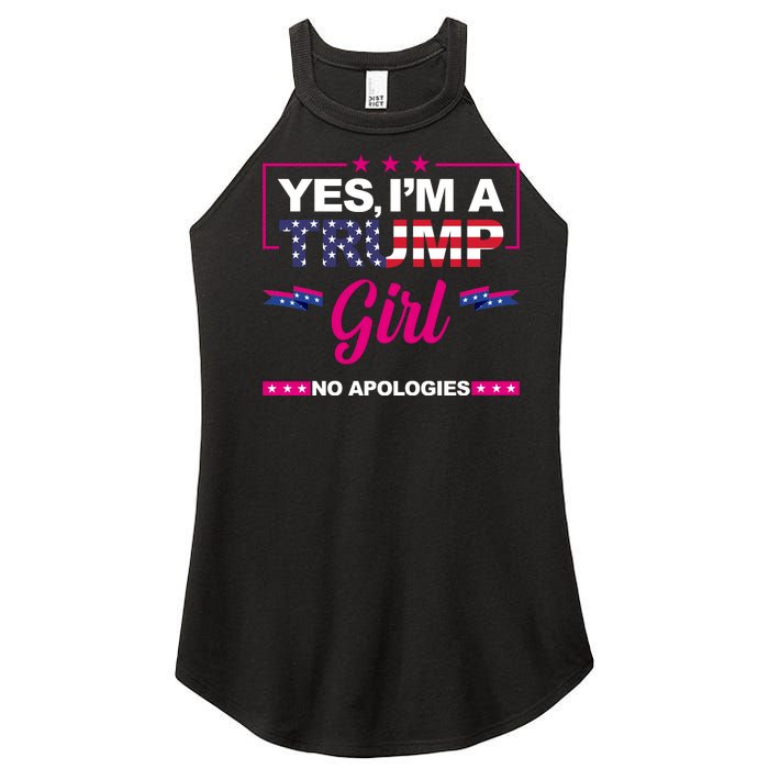 Yes Im A Trump Girl No Apologies 2024 Election Women's Perfect Tri Rocker Tank