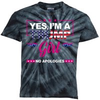 Yes Im A Trump Girl No Apologies 2024 Election Kids Tie-Dye T-Shirt