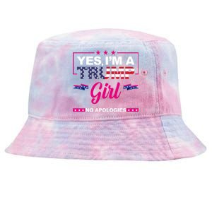 Yes Im A Trump Girl No Apologies 2024 Election Tie-Dyed Bucket Hat