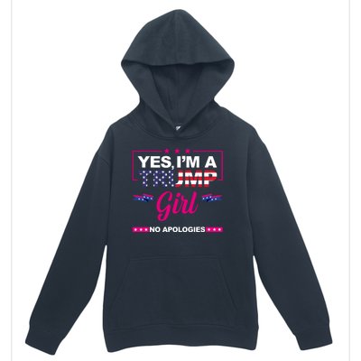 Yes Im A Trump Girl No Apologies 2024 Election Urban Pullover Hoodie