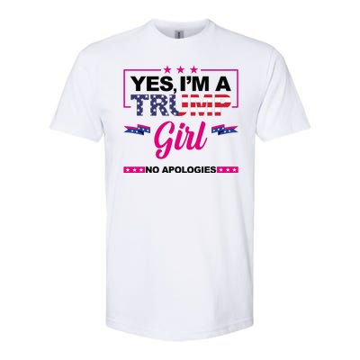 Yes Im A Trump Girl No Apologies 2024 Election Softstyle CVC T-Shirt