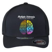 Yes ItS All In My Head Multiple Sclerosis Gift Ms Gift Flexfit Unipanel Trucker Cap