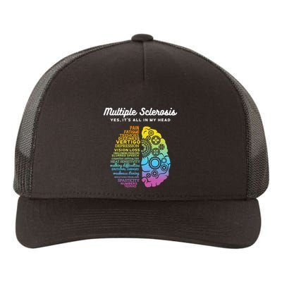 Yes ItS All In My Head Multiple Sclerosis Gift Ms Gift Yupoong Adult 5-Panel Trucker Hat