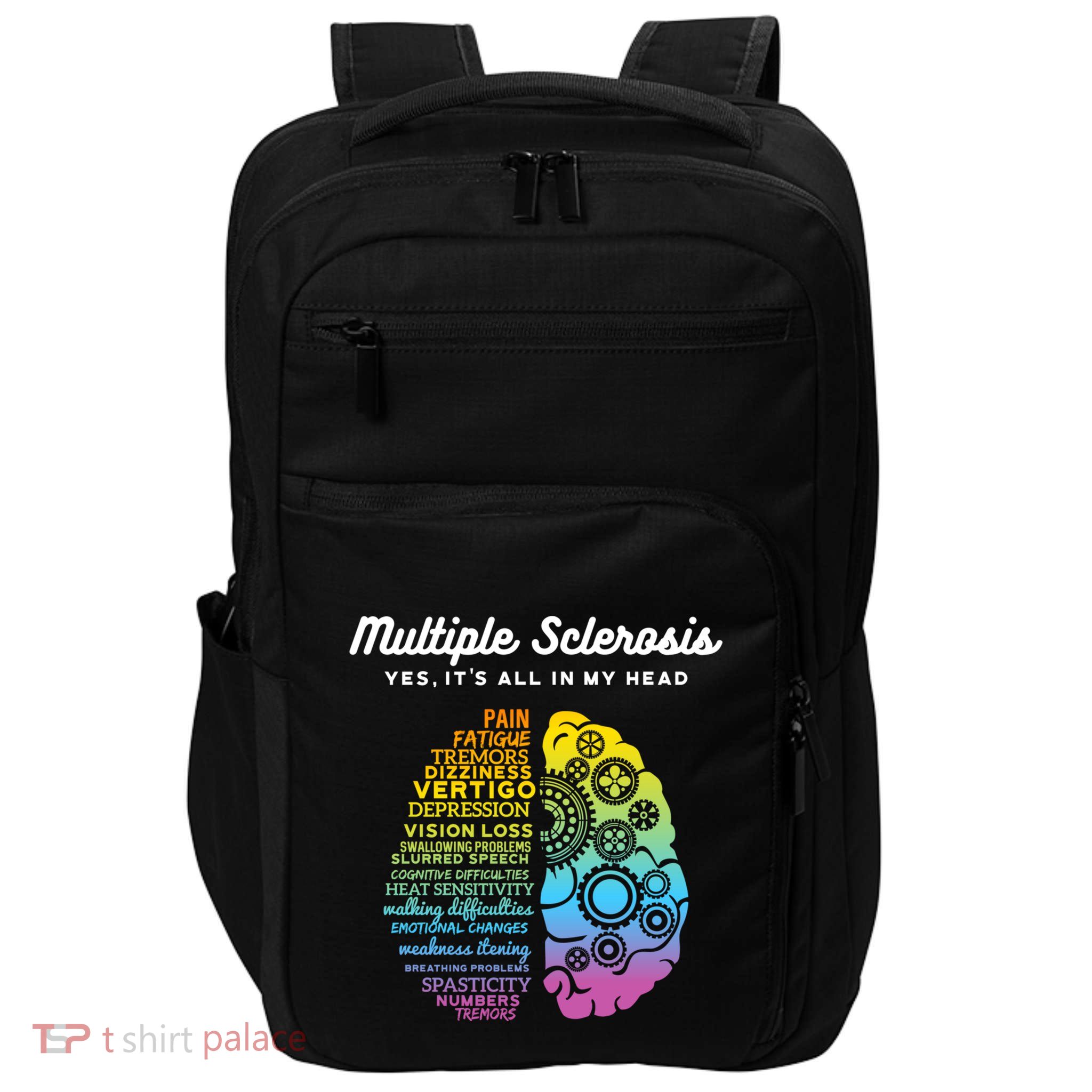 Yes ItS All In My Head Multiple Sclerosis Gift Ms Gift Impact Tech Backpack