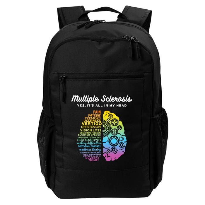 Yes ItS All In My Head Multiple Sclerosis Gift Ms Gift Backpack