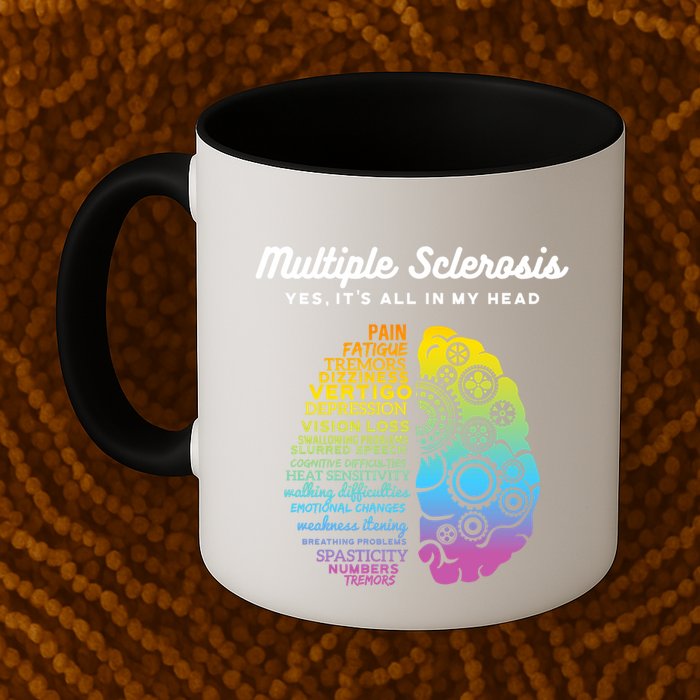 Yes ItS All In My Head Multiple Sclerosis Gift Ms Gift Mug