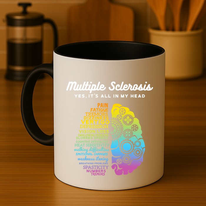 Yes ItS All In My Head Multiple Sclerosis Gift Ms Gift Mug