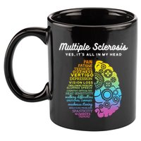 Yes ItS All In My Head Multiple Sclerosis Gift Ms Gift 11oz C Handle Ceramic Mug
