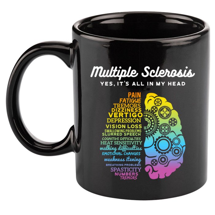 Yes ItS All In My Head Multiple Sclerosis Gift Ms Gift 11oz C Handle Ceramic Mug