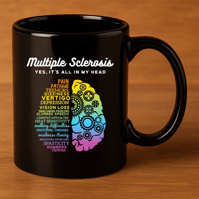 Yes ItS All In My Head Multiple Sclerosis Gift Ms Gift 11oz C Handle Ceramic Mug