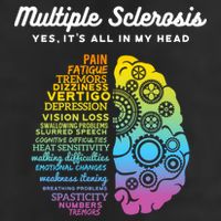Yes ItS All In My Head Multiple Sclerosis Gift Ms Gift Large Microfiber Waffle Golf Towel