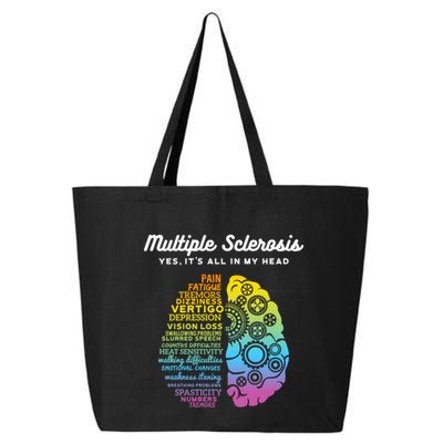 Yes ItS All In My Head Multiple Sclerosis Gift Ms Gift 25L Jumbo Tote