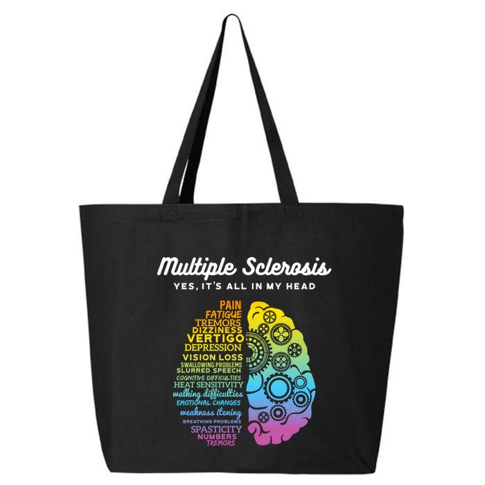 Yes ItS All In My Head Multiple Sclerosis Gift Ms Gift 25L Jumbo Tote