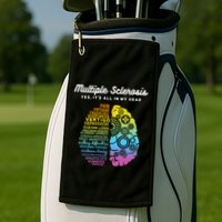 Yes ItS All In My Head Multiple Sclerosis Gift Ms Gift Golf Towel