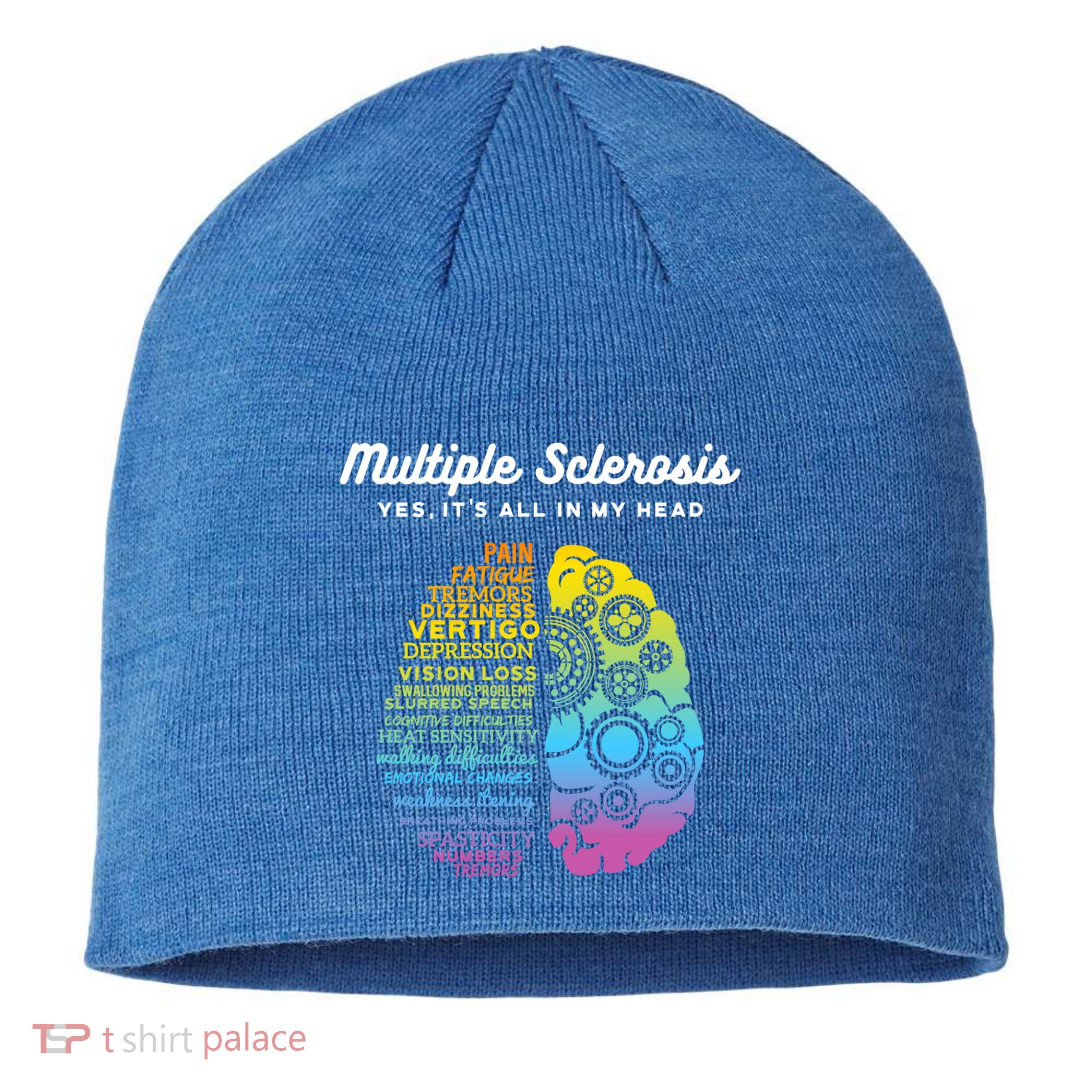 Yes ItS All In My Head Multiple Sclerosis Gift Ms Gift Sustainable Beanie