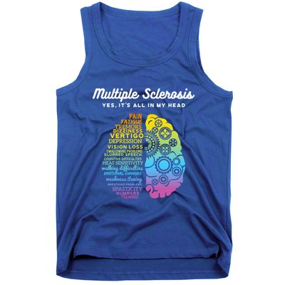 Yes ItS All In My Head Multiple Sclerosis Gift Ms Gift Tank Top