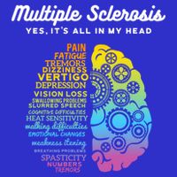 Yes ItS All In My Head Multiple Sclerosis Gift Ms Gift Short Acrylic Beanie