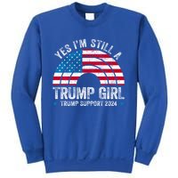 Yes IM A Trump Gift Funny Trump Support 2024 Election Gift Sweatshirt