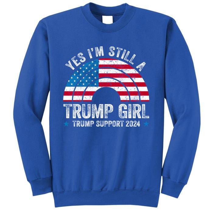 Yes IM A Trump Gift Funny Trump Support 2024 Election Gift Sweatshirt