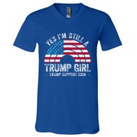 Yes IM A Trump Gift Funny Trump Support 2024 Election Gift V-Neck T-Shirt