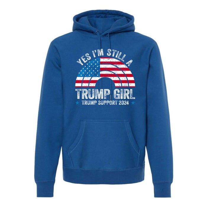 Yes IM A Trump Gift Funny Trump Support 2024 Election Gift Premium Hoodie