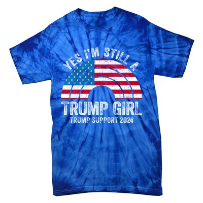 Yes IM A Trump Gift Funny Trump Support 2024 Election Gift Tie-Dye T-Shirt