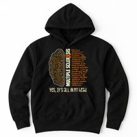 Yes It's All In My Head Multiple Sclerosis Ribbon Brain Hoodie