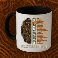 Yes It's All In My Head Multiple Sclerosis Ribbon Brain Mug