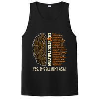 Yes It's All In My Head Multiple Sclerosis Ribbon Brain PosiCharge Competitor Tank