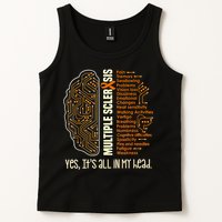 Yes It's All In My Head Multiple Sclerosis Ribbon Brain Tank Top