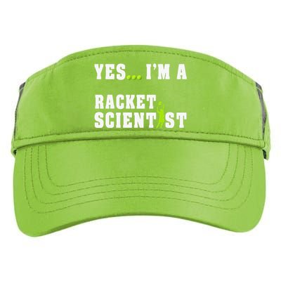 Yes I'm A Rocket Scientist Funny Player Racquetball Adult Drive Performance Visor