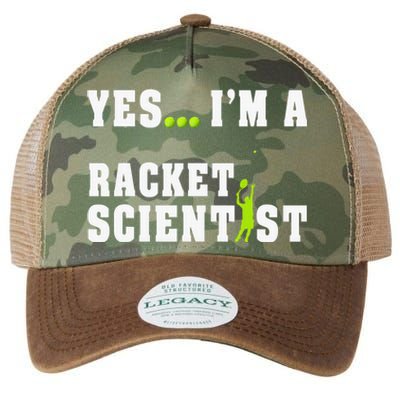 Yes I'm A Rocket Scientist Funny Player Racquetball Legacy Tie Dye Trucker Hat