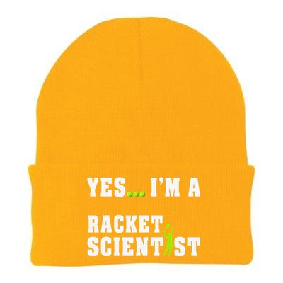 Yes I'm A Rocket Scientist Funny Player Racquetball Knit Cap Winter Beanie