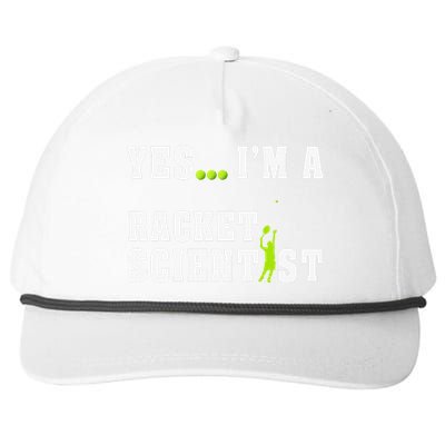 Yes I'm A Rocket Scientist Funny Player Racquetball Snapback Five-Panel Rope Hat