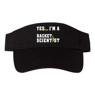 Yes I'm A Rocket Scientist Funny Player Racquetball Valucap Bio-Washed Visor