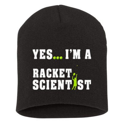 Yes I'm A Rocket Scientist Funny Player Racquetball Short Acrylic Beanie