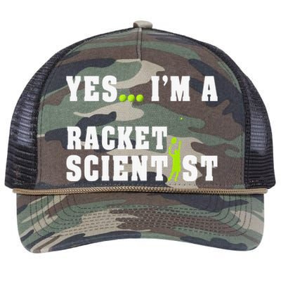 Yes I'm A Rocket Scientist Funny Player Racquetball Retro Rope Trucker Hat Cap