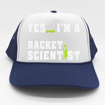 Yes I'm A Rocket Scientist Funny Player Racquetball Trucker Hat