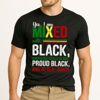 Yes I Am Mixed With Black Proud Black History Month Cooling Performance Crew T-Shirt
