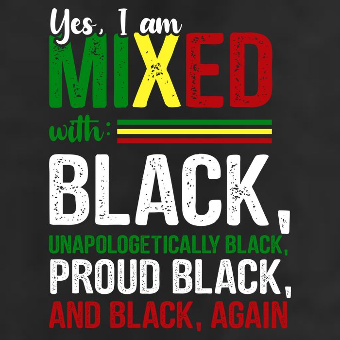 Yes I Am Mixed With Black Proud Black History Month Adult Drive Performance Visor