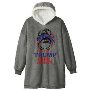 Yes I’M A Trump Deal With It Premium Hooded Wearable Blanket