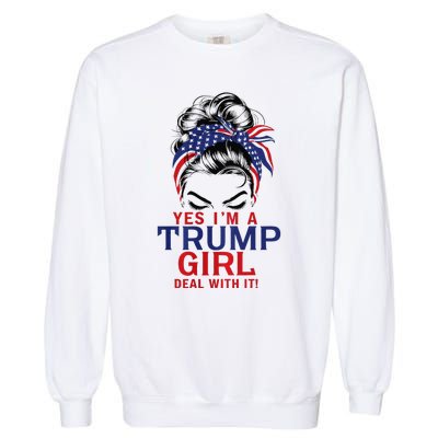 Yes I’M A Trump Deal With It Premium Garment-Dyed Sweatshirt