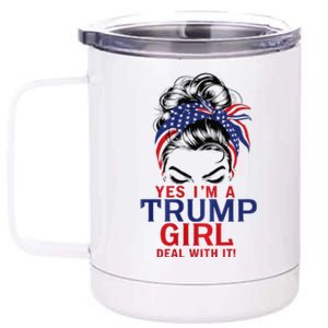 Yes I’M A Trump Deal With It Premium 12 oz Stainless Steel Tumbler Cup