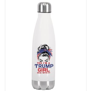 Yes I’M A Trump Deal With It Premium Stainless Steel Insulated Water Bottle