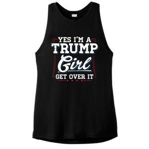 Yes IM A Trump Gift Ladies PosiCharge Tri-Blend Wicking Tank