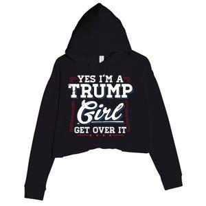 Yes IM A Trump Gift Crop Fleece Hoodie