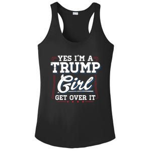 Yes IM A Trump Gift Ladies PosiCharge Competitor Racerback Tank