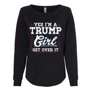 Yes IM A Trump Gift Womens California Wash Sweatshirt