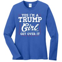 Yes IM A Trump Gift Ladies Long Sleeve Shirt